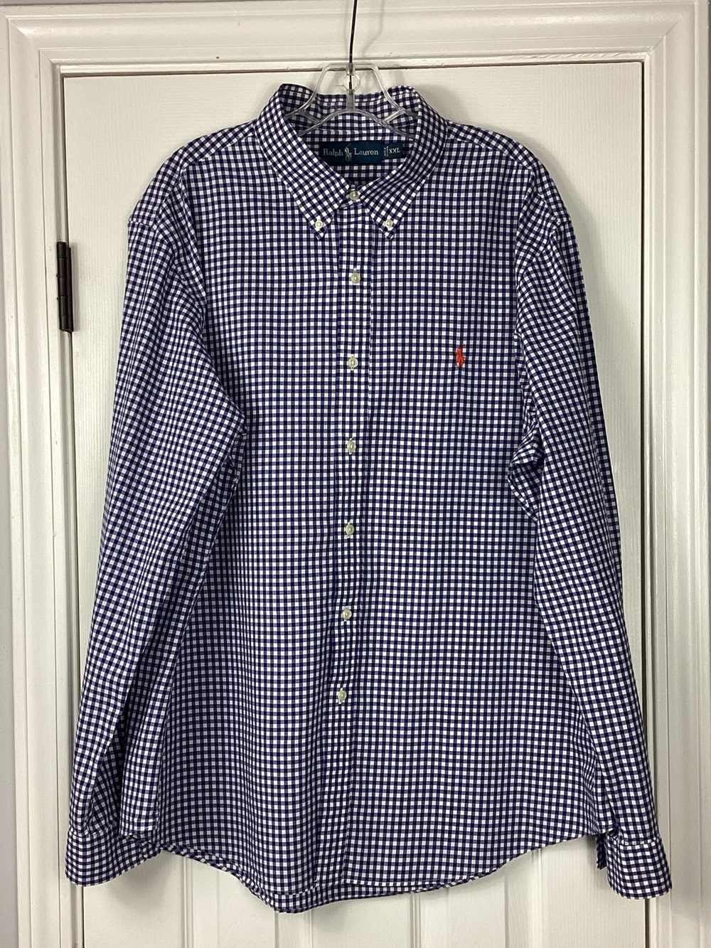 Ralph Lauren Men’s XXL Blue Gingham Button Down